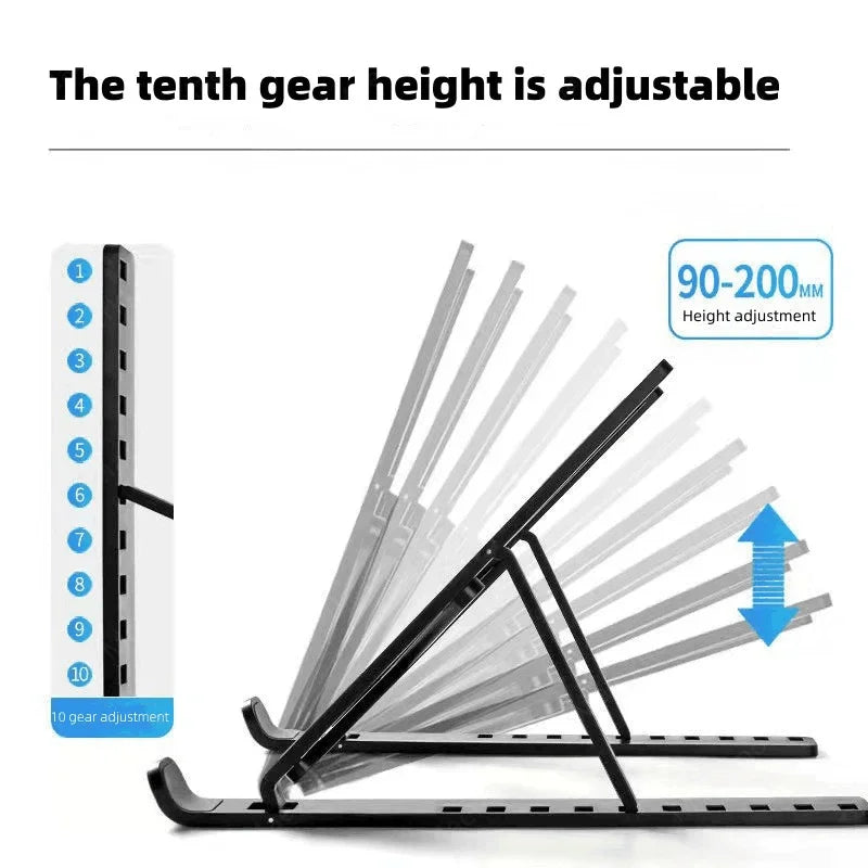 Laptop Stand Adjustable Notebook Holder Tablet Support Foldable Desktop Bracket For Macbook Lenovo Portable Computer Accessories