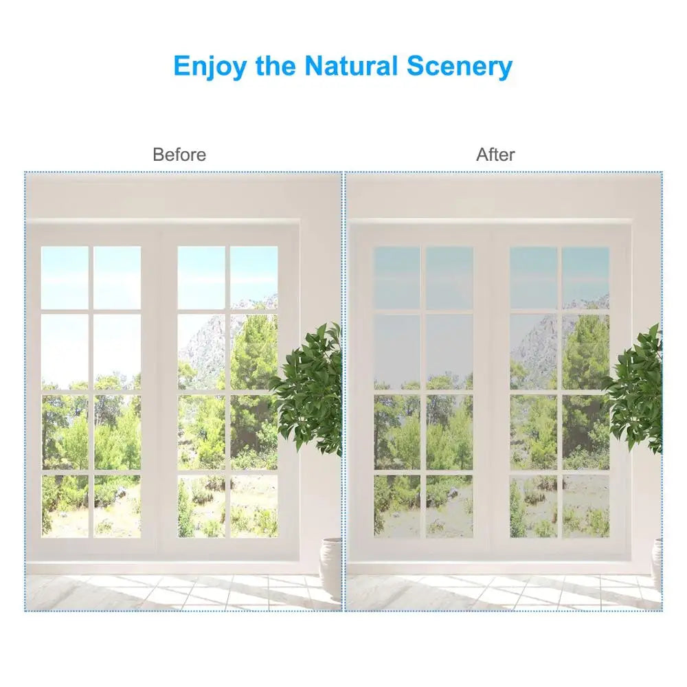 Mirror Blocking Light Window Tint Privacy  Anti-UV Window Film Building Décor Heat Control One Way Glass Sticker Reflective