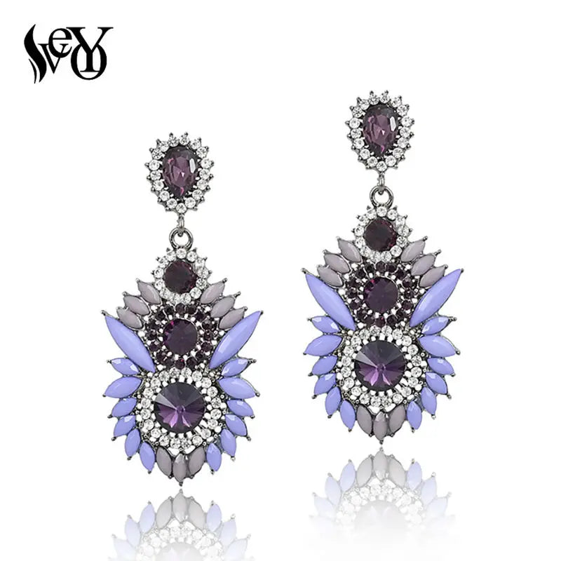 VEYO Acrylic Crystal Earrings For Women Vintage Drop Earrings Trendy Hot Sale High Quality Brincos Pendientes