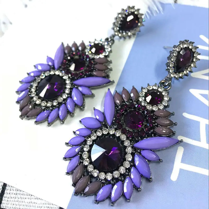VEYO Acrylic Crystal Earrings For Women Vintage Drop Earrings Trendy Hot Sale High Quality Brincos Pendientes