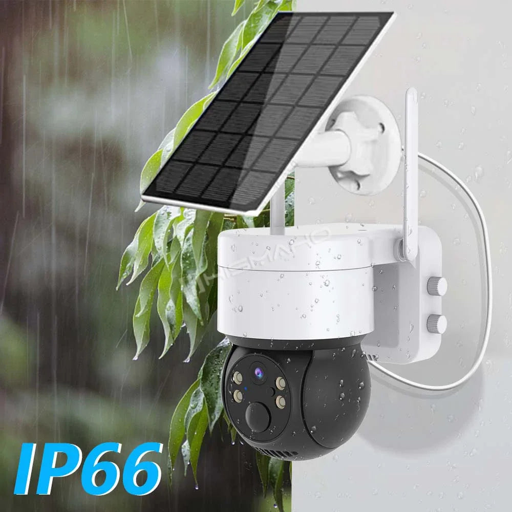 2K 4MP Solar IP Camera WiFi Outdoor Wireless PTZ Monitor Security Protection CCTV Video Surveillance Battery Long Standby ICsee
