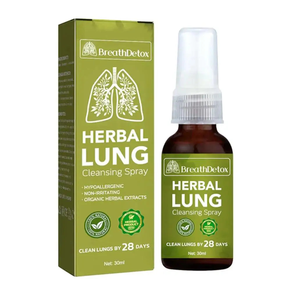 30ml Herbal Lung Cleansing Spray Breath Detox Herbal Lung Cleanse Spray, Herbal Lung Cleanse Mist Support Droppshipping