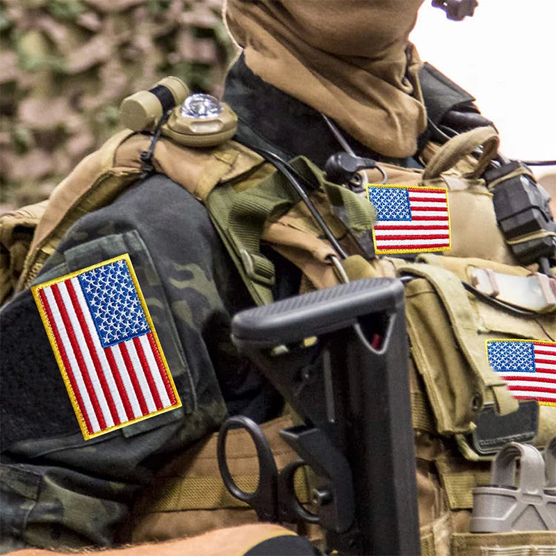 North and South America Countries Country Flags Patch Chile Cuba Brazil Argentina Tactical Uniform Badge National Flag Applique