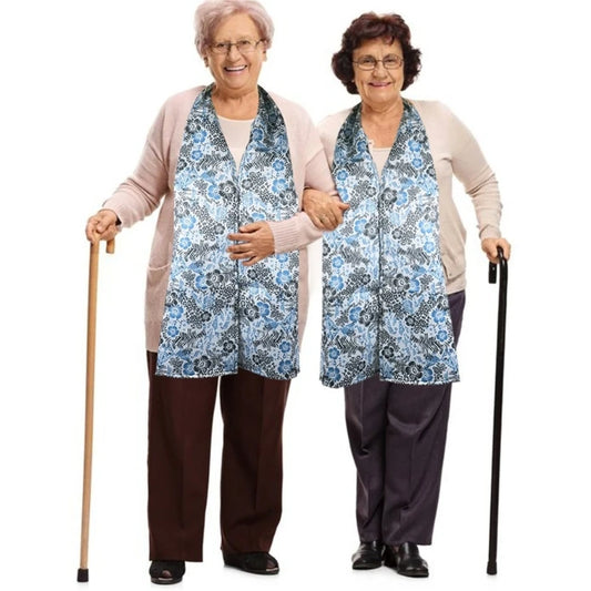 Adult Bib Scarf Reusable Clothing Protector  Eating Aids Accessories Dining Scarf for Elderly Disabled Women Men