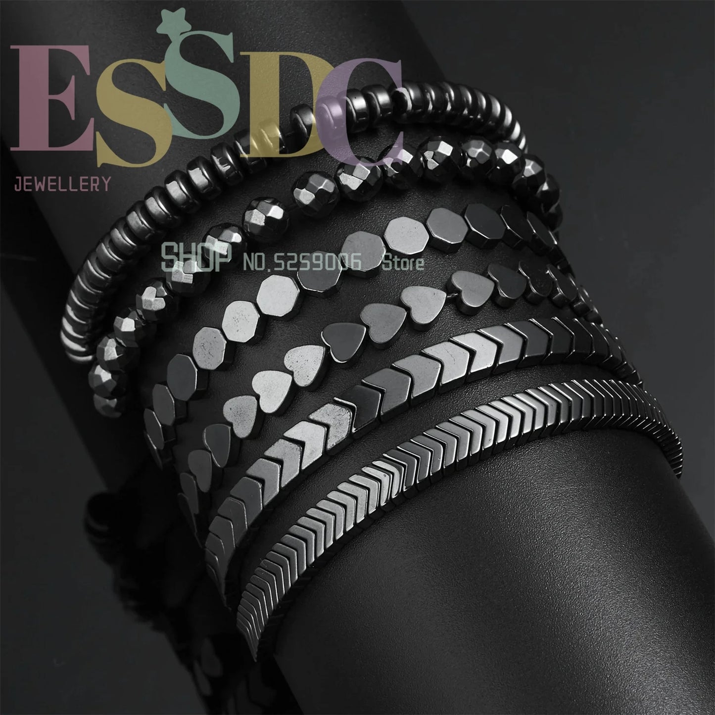 Hot Sale Black Hematite Cool Men Health Jewelry Bracelet For Women Healing Beads Bracelet Weight Loss Hematite Braided Bracelets