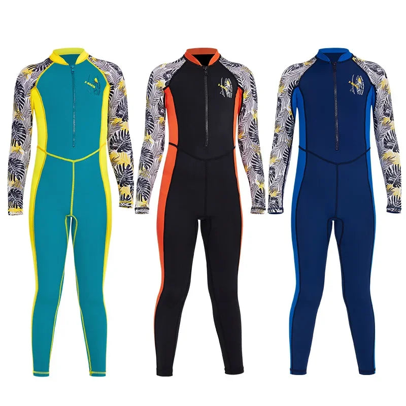 Anti-UV Swimwear Swimsuit Kids Wetsuits UPF50+ Children's Wetsuit for Boys and Girls Beach Play Swimming Diving Surfing Supplies