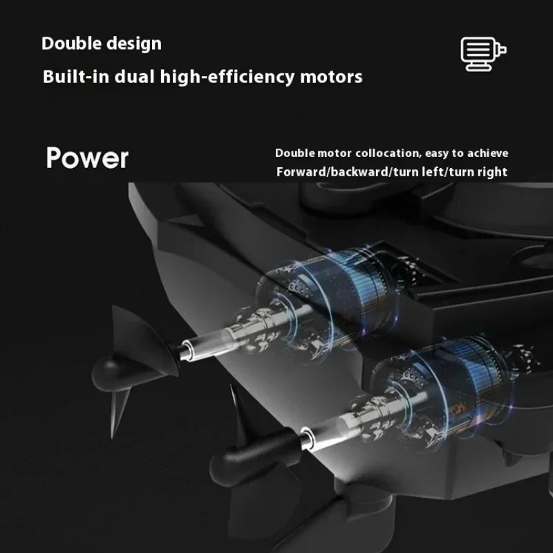 High-Speed Remote Control Boat 2.4G RC Jet Ski Mini Electric Motorboat for Kids Wireless Summer Water Play Ideal as a gift