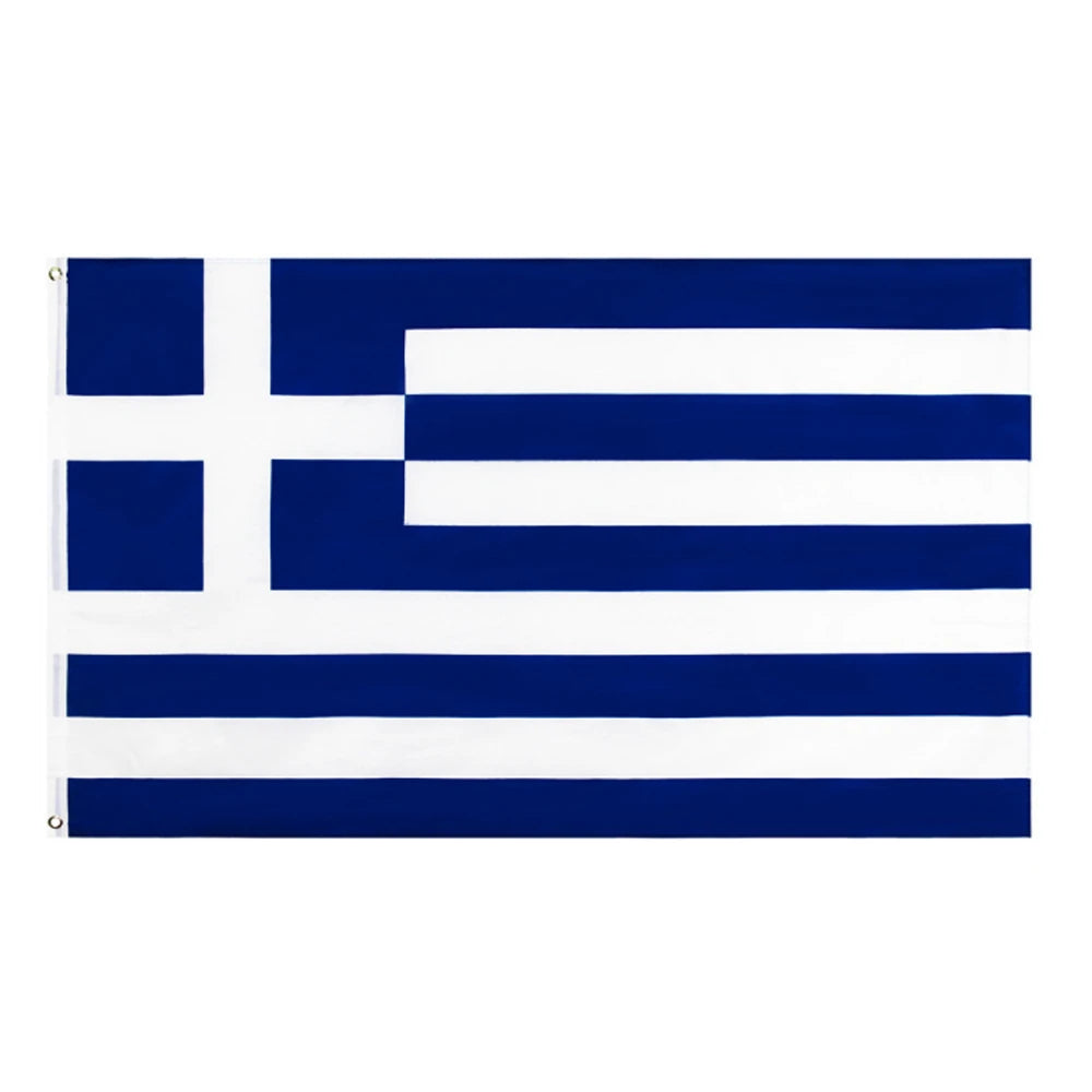 90 x 150cm Greek Greece flags and banners National flag of Greece Flay flag for decoration Blue and white stripe flag NN012