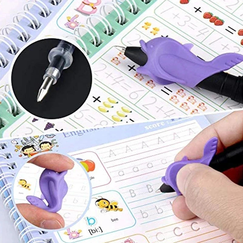 Reusable Arabic Magic Practice Copybook For Kids Writing Groove Arabic Alphabet Wordpad For Baby Word Children Calligraphy Book