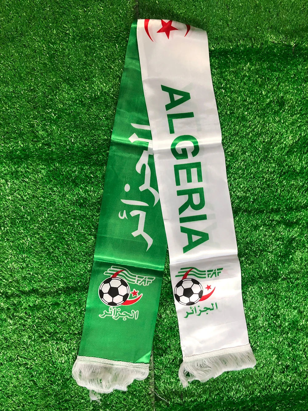 SKY FLAG Algeria football scarf 14*130cm Algeria flag Custom Scarf football team Scarf Printing Satin Algeria banner for sports