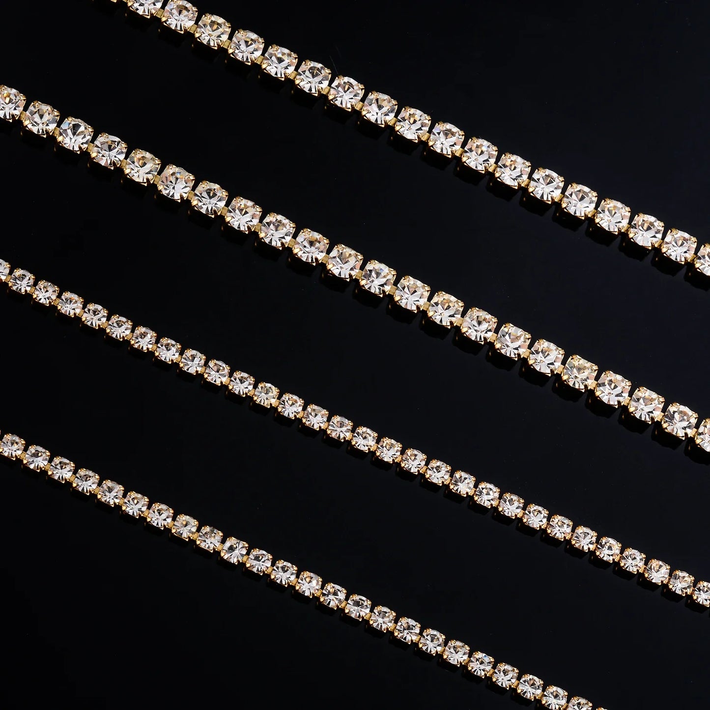 Hot Sale New Style Stainless Steel Charm Buling Shine Zircon Crystal Bracelet Link Chain For Women Girls Fashion Jewelry
