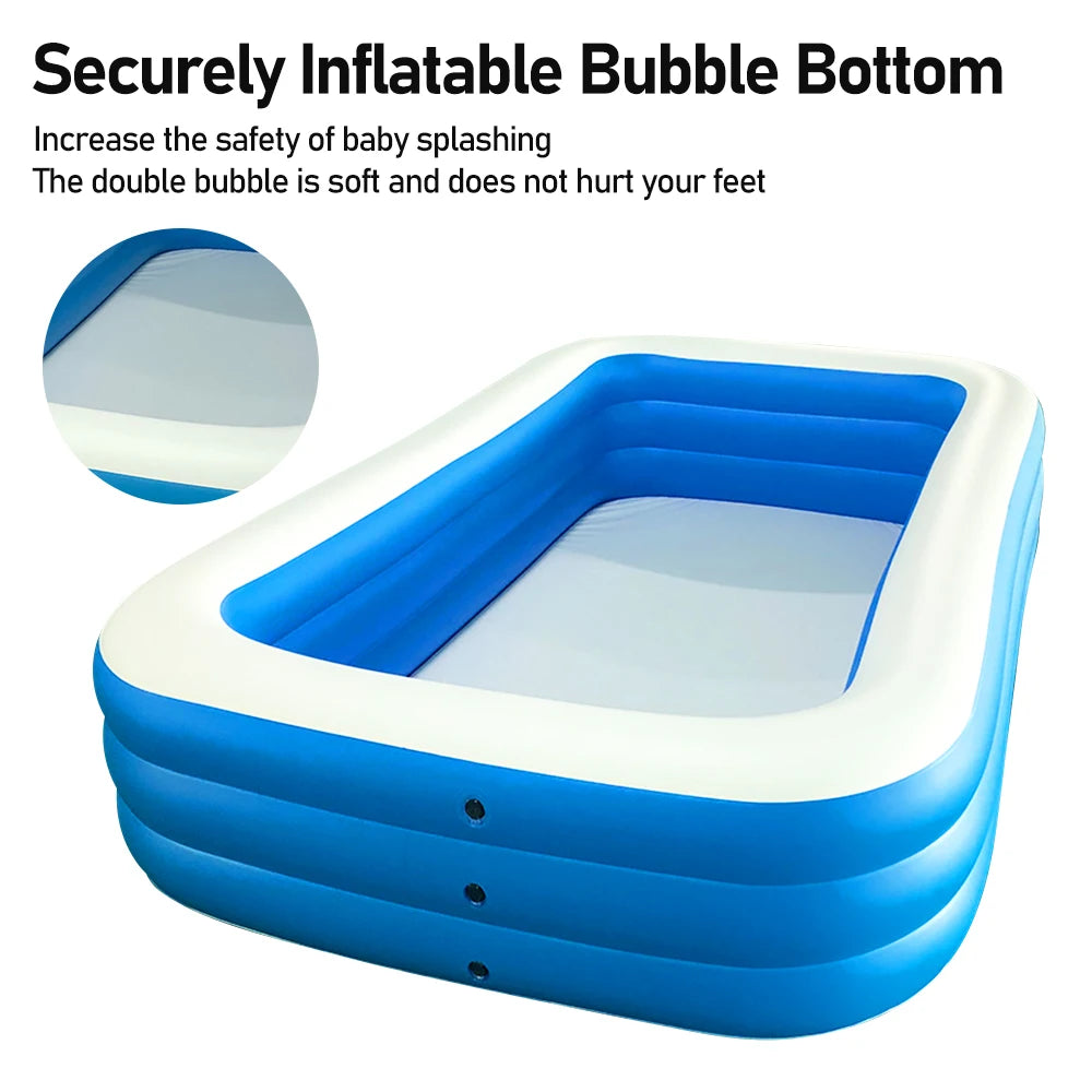 Inflatable Swimming Pool Thickened Indoor Square CHILDREN'S Swimming Pool Household Infant Inflatable Pool Outdoor Paddling Pool
