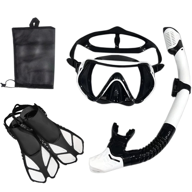 Snorkel Diving Mask and Goggles Diving Swimming Tube Set Adult Unisex