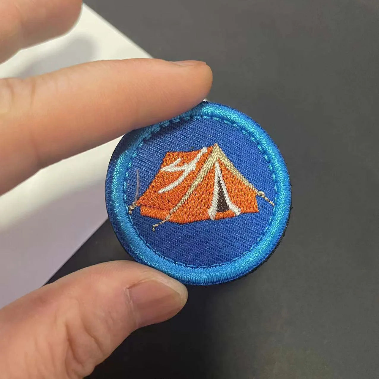4CM/Camping Round Emblem Hook And Loop Patch,The Boy Scouts Of USA Embroidery Appliques Badges,Military Tactical Clothes Patches