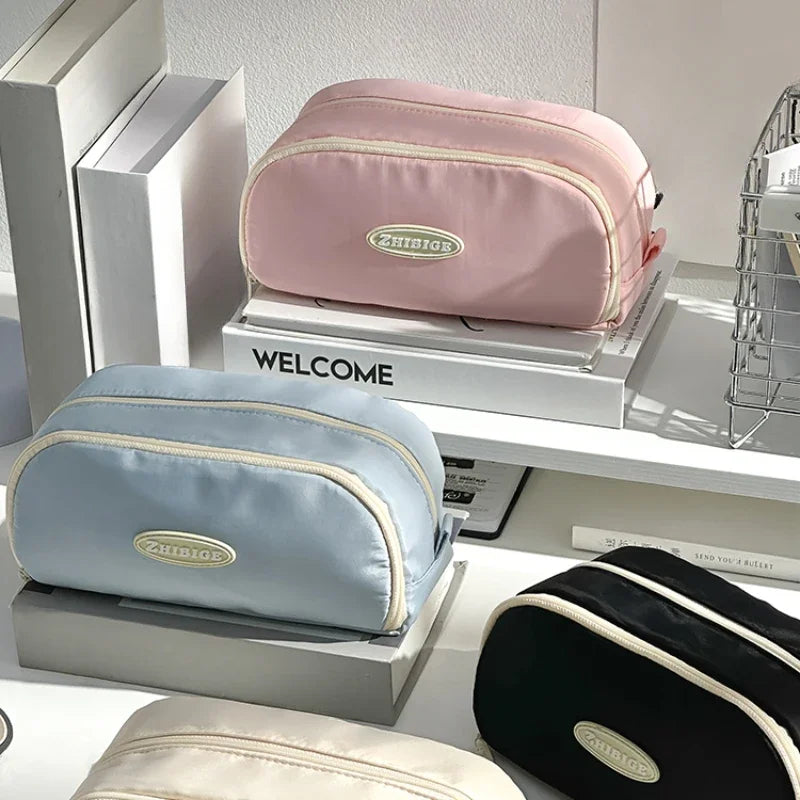 Ultra-large Capacity Pencil Bag Aesthetic Stationery Bag Multilayer Pen Case Girls Zipper Pencil Pouch School Supplies