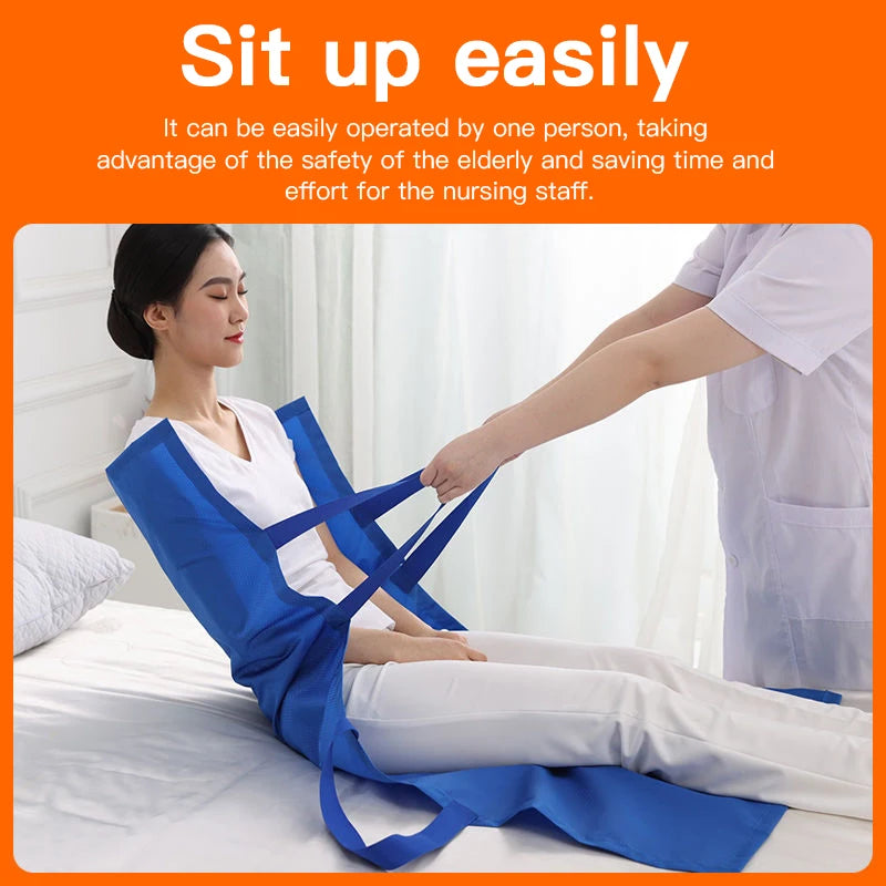 Elderly Disabled Transfer Belt Bed Nursing Shift Pad Turn Over Auxiliary Belt Bedridden Patient Transport Carrying Mobile Belt