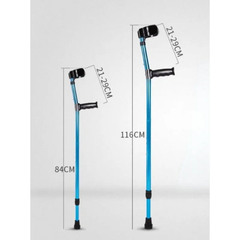 Adjustable Underarm Canes Folding Telescopic Elderly Disabled Trekking Hiking Crutches Portable Aluminum Alloy Walking Stick