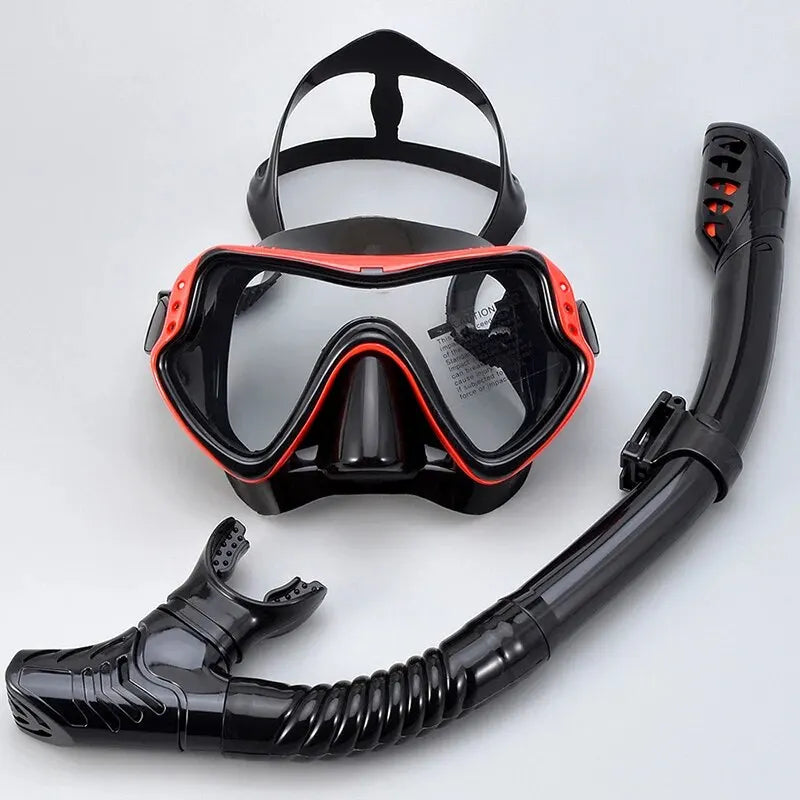 AliExpress Collection Diving Mirror Breathing Tube Set for Men and Women New Adult Large Frame Silicone Face Mirror Swimming