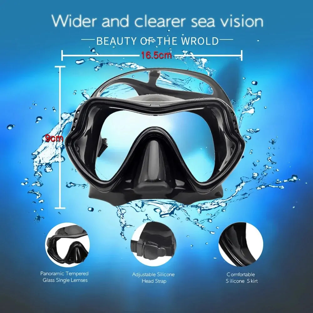 AliExpress Collection Diving Mirror Breathing Tube Set for Men and Women New Adult Large Frame Silicone Face Mirror Swimming