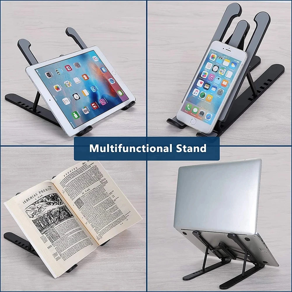 Universal Tablet Laptop Stand Foldable Stand Lifting Base Heat Dissipation Portable Elevated Storage Rack Computer Accessories