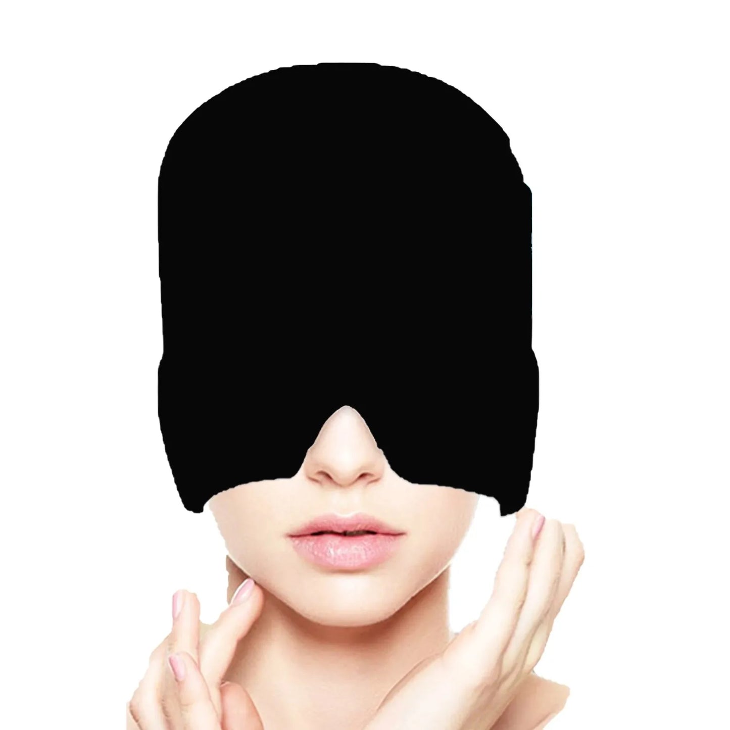 Ice Hat Gel Ice Headache Migraine Relief Hat Cold Compress Therapy Cap Ice Head Wrap Pack Mask For Tension Sinus Stress
