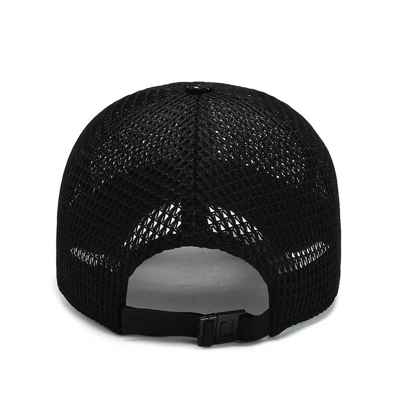 Fashion Mens Summer Outdoor Sport Baseball Hat Running Visor Cap Hot Popular New Cool Mesh Cap Leisure Baseball Cap