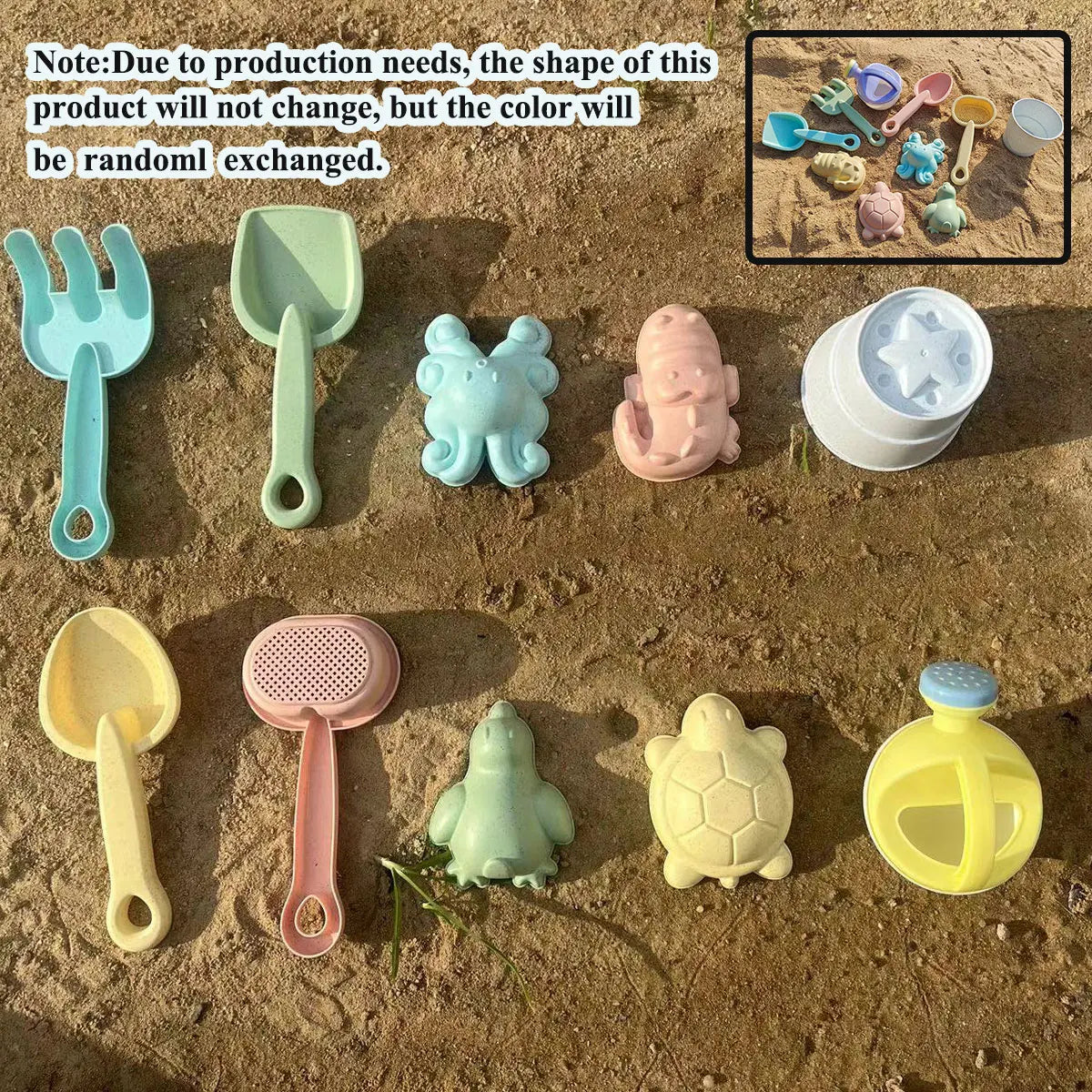 Beach Sand Play Water Set Folding Bucket Summer Toys for Children Kids Outdoor Game Youngster Sandbox Accessories Color Random