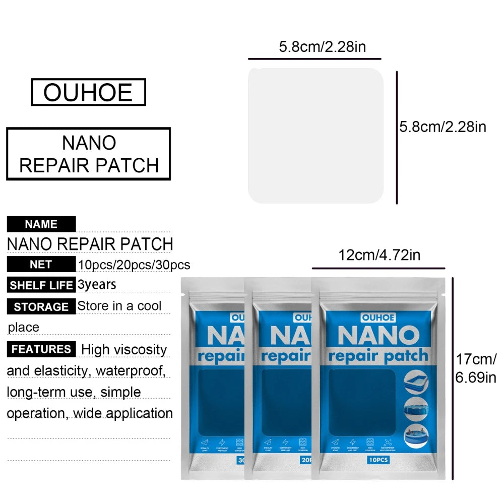 Swimming Float Repair Patch Inflatable Toy Repair Sticker Waterproof Self-Adhesive Tape Swim Circle Tent Raincoat Adhesives