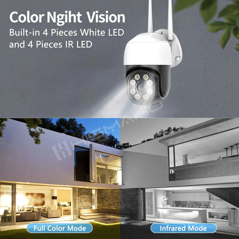 ICsee IP Camera 1080P Outdoor WiFi Security CCTV PTZ Mini Dome Monitor AI Tracking Home Protection Video Surveillance XMeye