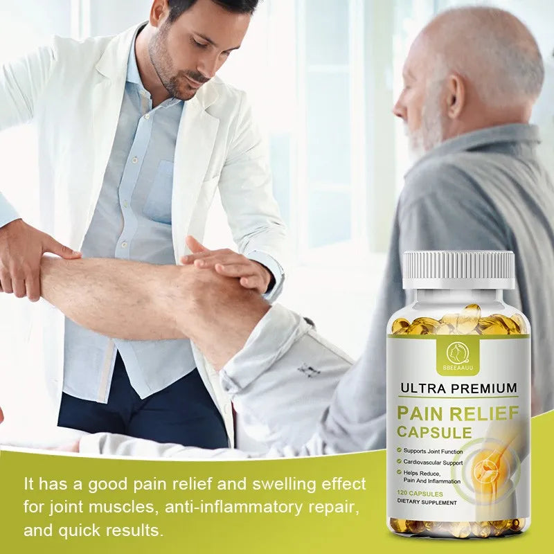 BBEEAAUU Organic Curcumin Pain Relief Capsule for Joint Health Anti Inflammatory Knee Muscle Arthritis Counterpain Health