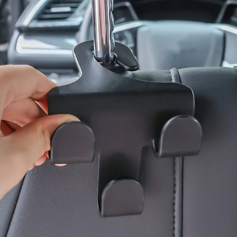 1/2pcs Multifunctional Car Rear Seat Hook Phone Holder Interior Storage Holder Hanger Car Seat Organizer Hooks Accessories