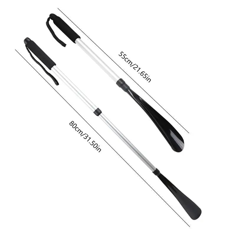 Long Handle Shoe Horn Adjustable Expander Foot Shoehorn Long Handled 31 Inch Telescopic Shoehorn Elderly Disabled Assist Device