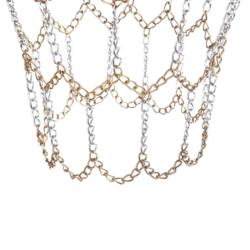Outdoor galvanized iron chain mesh Classic Sport Durable Basketball Target Net Basketball Classic Sport Steel Chain