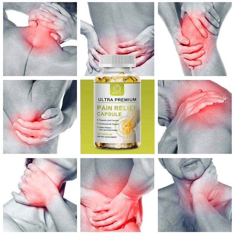 BBEEAAUU Organic Curcumin Pain Relief Capsule for Joint Health Anti Inflammatory Knee Muscle Arthritis Counterpain Health