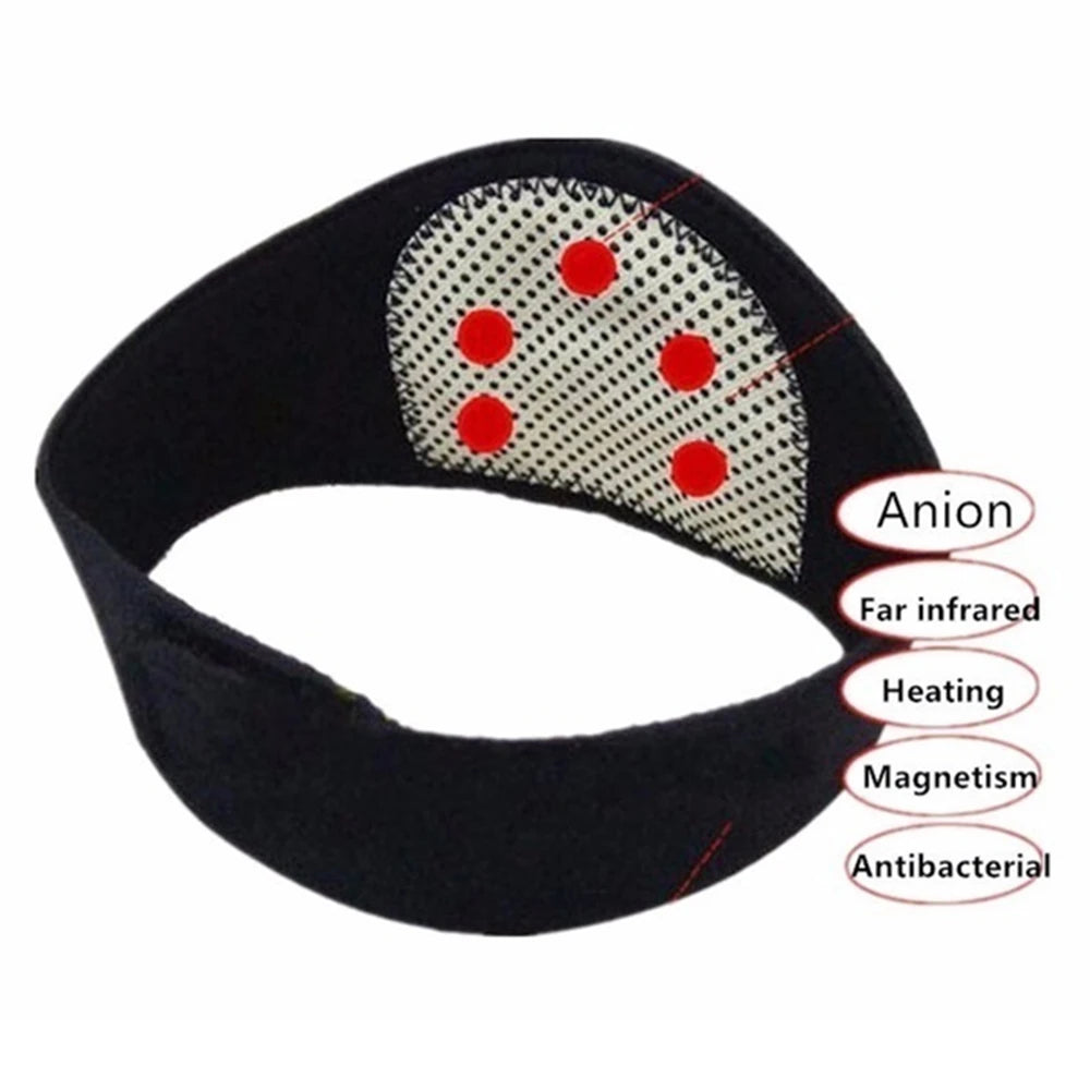 TIKE 2Pcs Tourmaline Magnetic Therapy Neck Back Massager Cervical Vertebra Protection Spontaneous Heating Belt Body Massager New