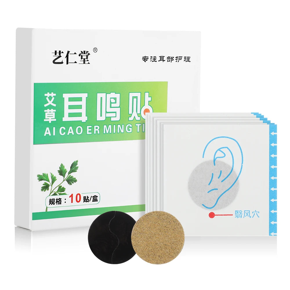 10Pcs Tinnitus Treatment Patch Ear Health Patch Natural Plant Ingredients Relieve Headache Tinnitus Deaf Insomnia Anxiety