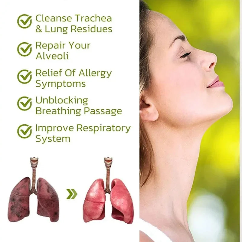 30ml Lung Cleanse Mist Lungs Detox Herbal Cleaner Lung Cleaning Spray Nose Respiratory System Breathing Support Nasal Care