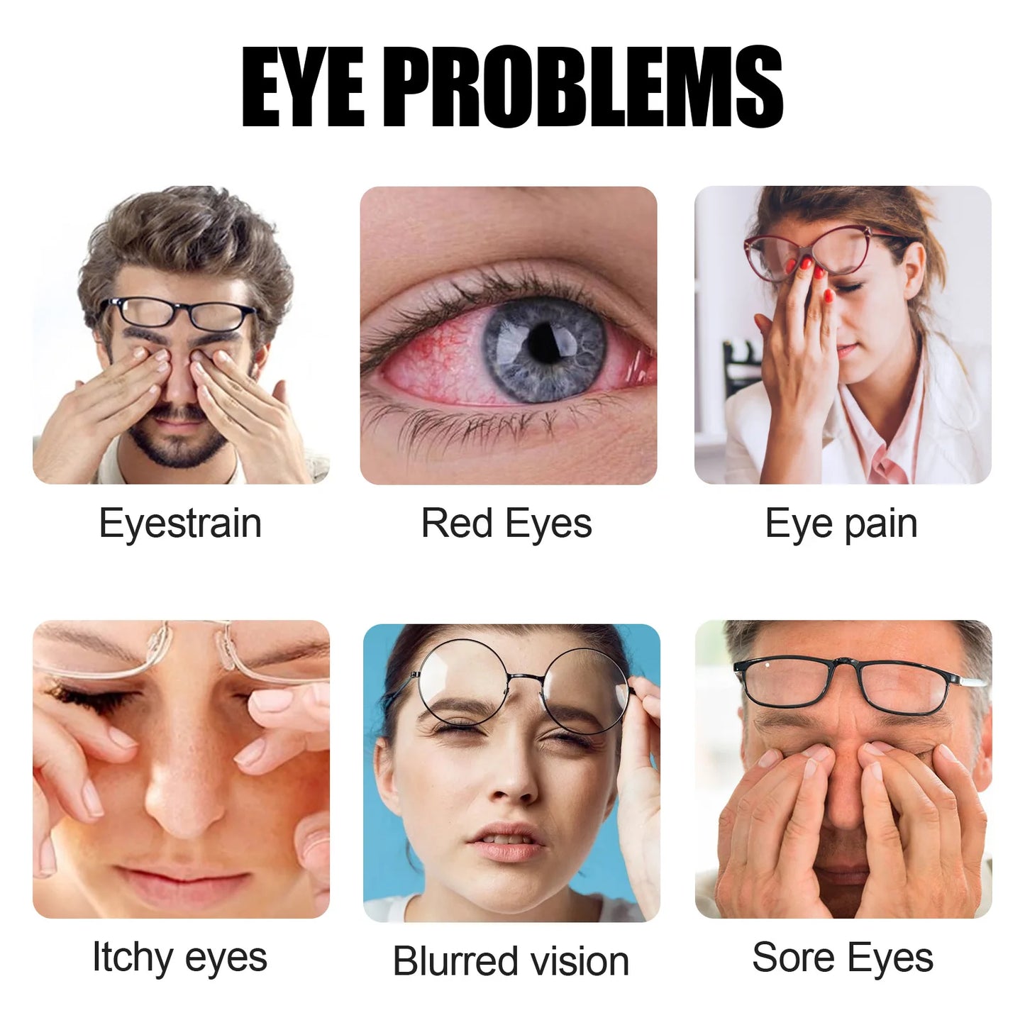 Eye Supplement with Vitamin A Improve Eyesight Quickly Restore Vision & Myopia Lutein Extract Relieve Red Eye Fatigue Dry Eye