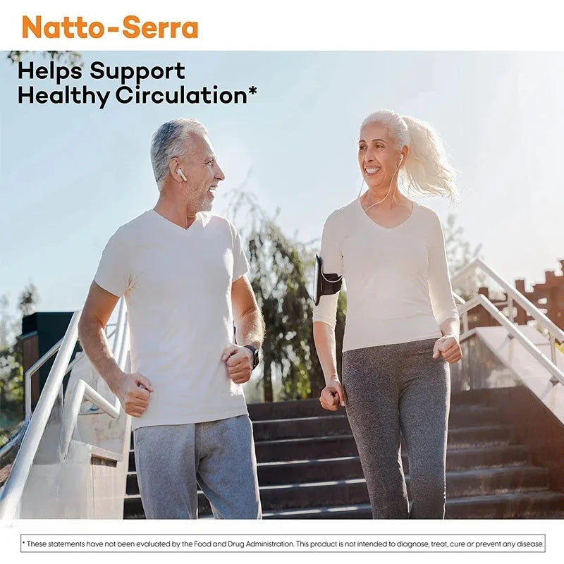 Vitality Naturally Organic Nattokinase-Serine Peptidase Gluten Free, Non-GMO 30/60/120 Vegetarian Capsules