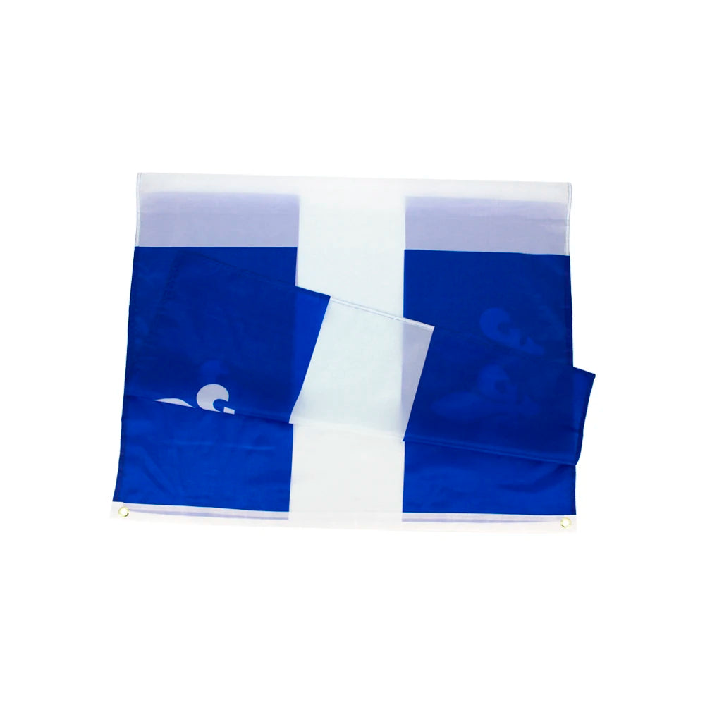 FLAGLINK 90x150 CM Fleurs De Lis Quebec Flag For Decoration