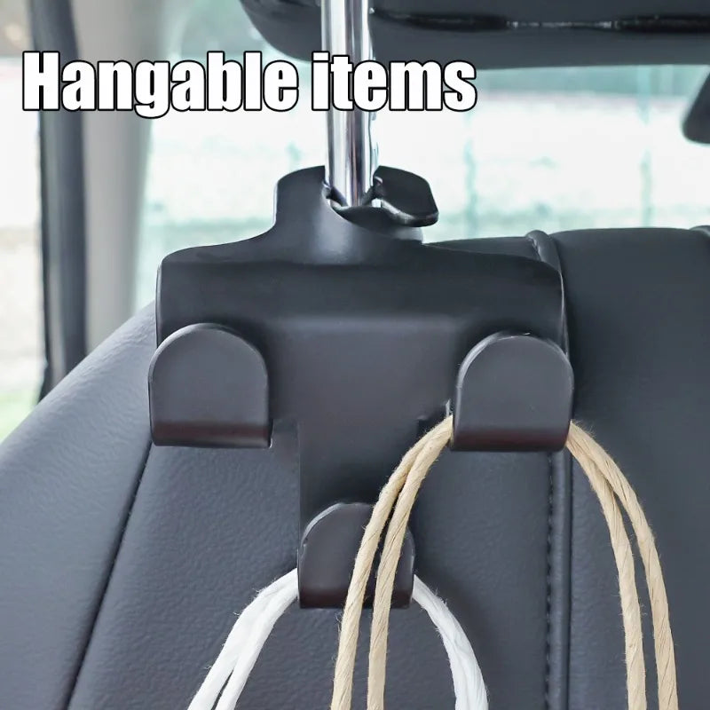 1/2pcs Multifunctional Car Rear Seat Hook Phone Holder Interior Storage Holder Hanger Car Seat Organizer Hooks Accessories