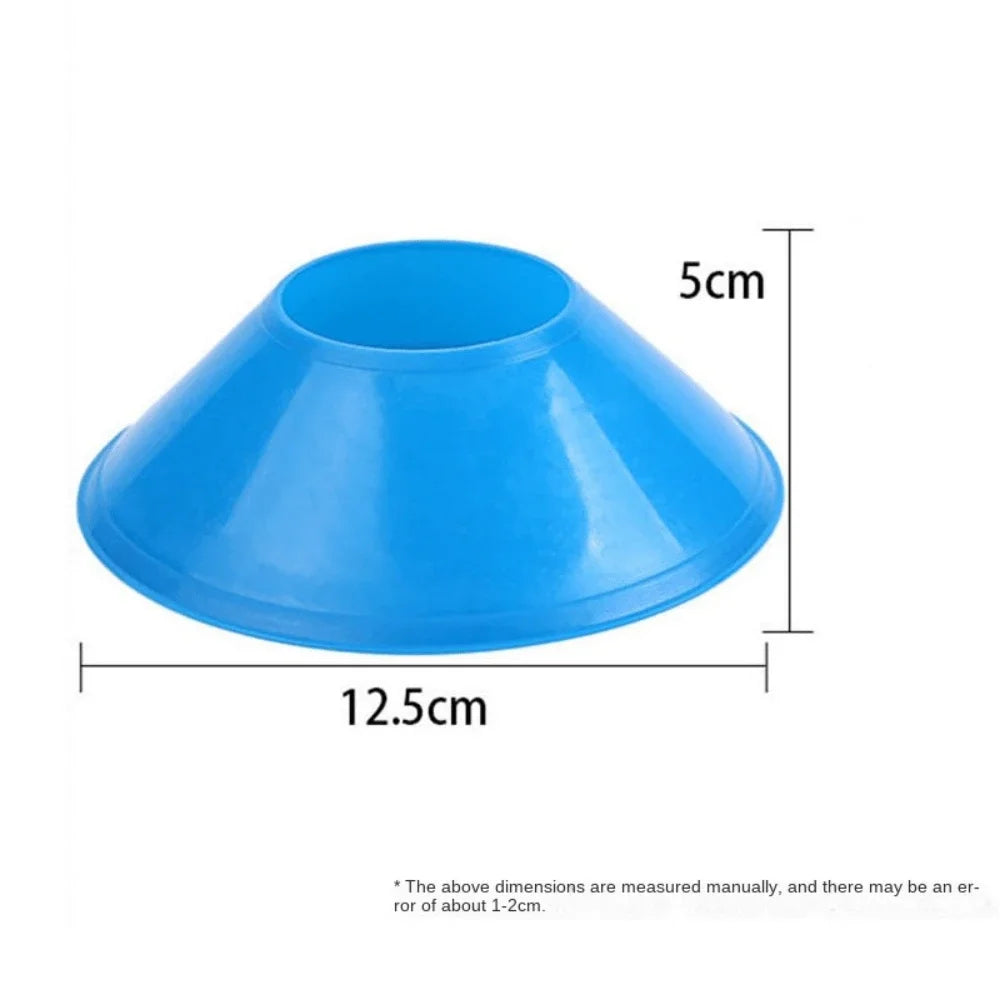 10pcs Soccer Training Sign Dish Pressure Resistant Cones Marker Discs Bucket Outdoor Basketball Football Training Sports Accesso
