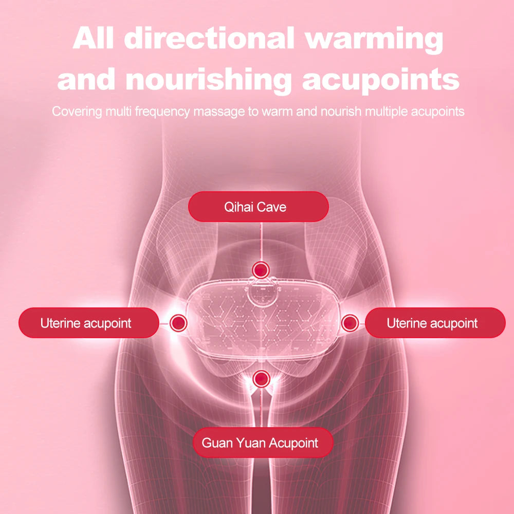 Heating Warm Palace Treasure Girl Warm Stomach Waist Hot Compress Warm Palace Belt Gift Intelligent Heating Waist Massage Device