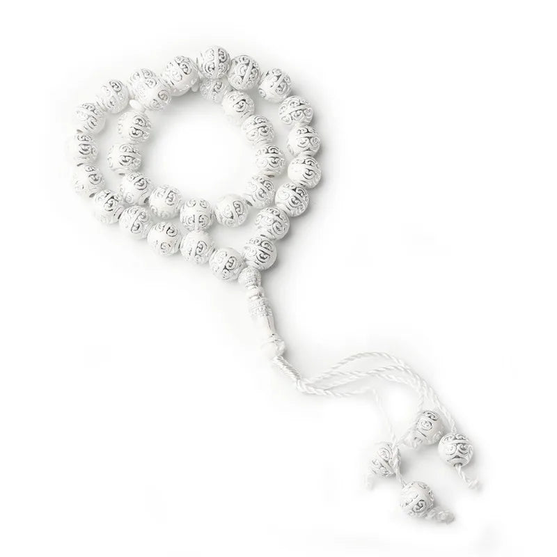 White 33 beads Saudi Arabia Islamic prayer beads for Hajj Muslim rosary beads