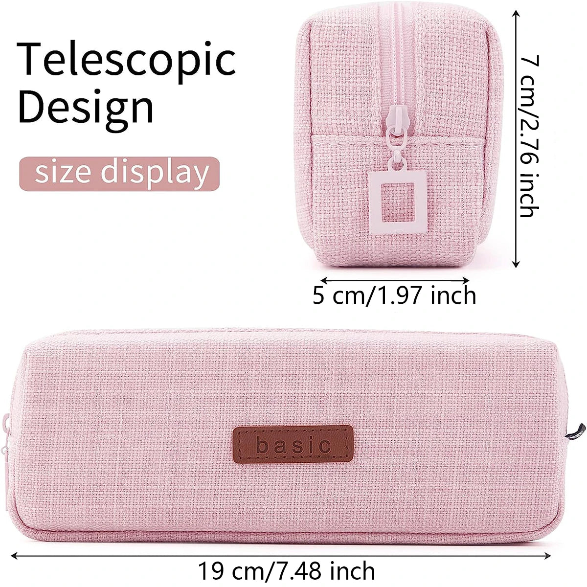 Kawaii Pencil Case for Girls Boys Large Capacity Cute Washable Pen Cosmetic Bag Multicolor Optional School Supplies Stationery