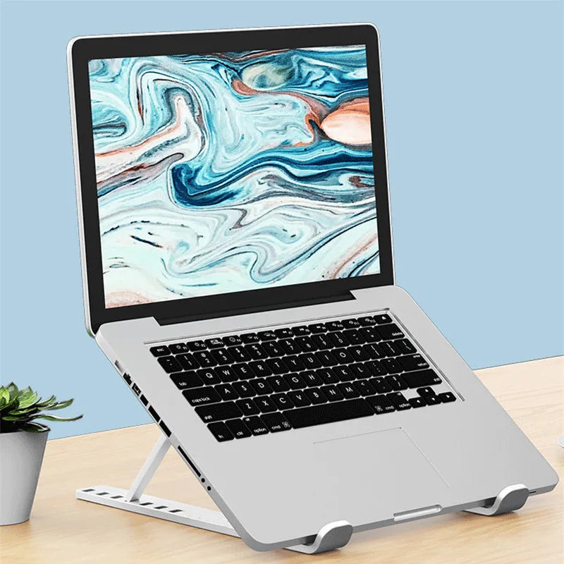 Portable Laptop Stand 7/10 Gears Foldable ABS Tablet for Macbook Apple Air Pro Lenovo Samsung Bracket Universal Pad PC Holder