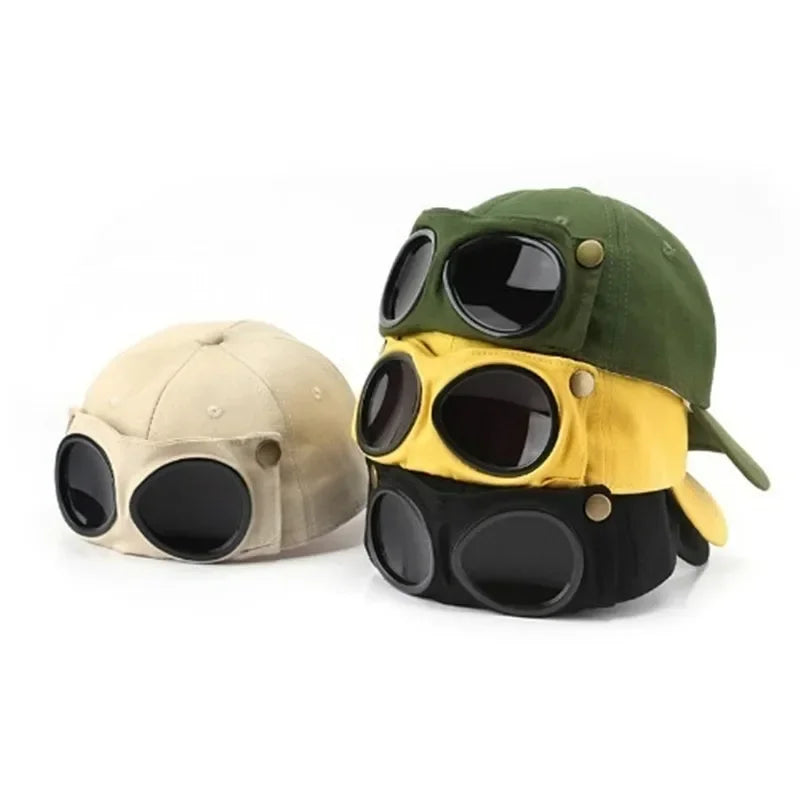 Doitbest Parent-Child Pilot Boy Kids Baseball Cap Hat for Women Men Glasses Gorras Autumn Outdoor Lady Girl Sports Caps Snapback