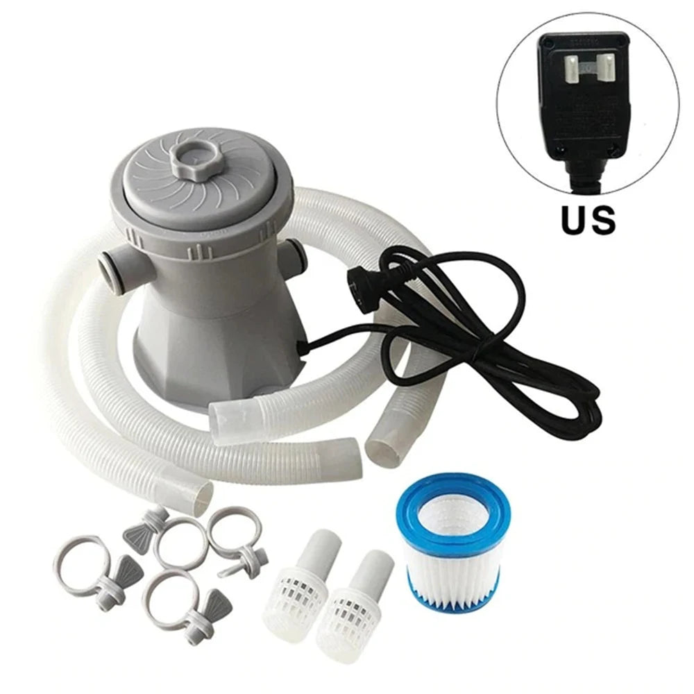 Electric Swimming Pool Filter Pump Household Pool Cleaner EU/US/UK Electric Water Filter Pump Keep Pool Clean Tools