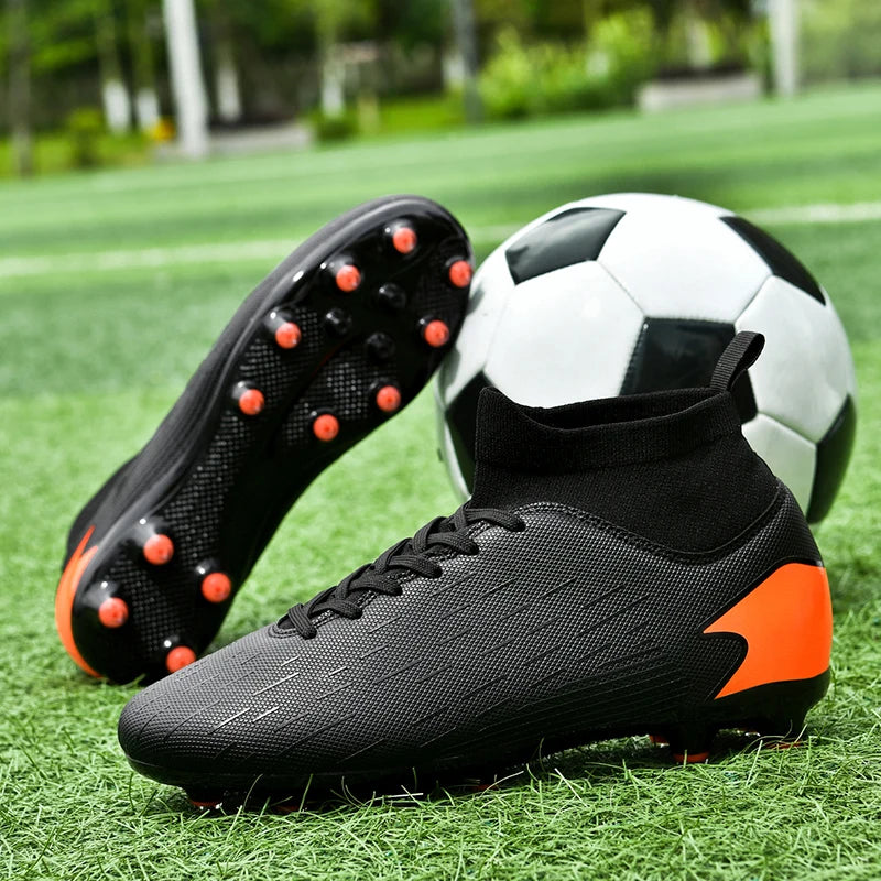 New Men‘s Football Shoes Professional Training Indoor Futsal Soccer Shoes Turf Non Slip Training Cleats Football Studded Boots