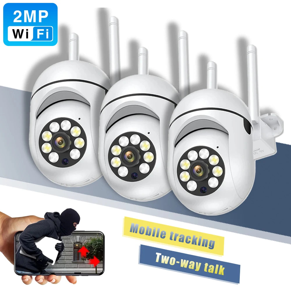 5G WIFI Camera Two Way Talk Security Protection 2MP 1080P WIFI Surveillance Cameras PTZ Auto Tracking Camera Security Smart Home